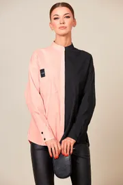Bluzka Buter New #2221 chern/roz