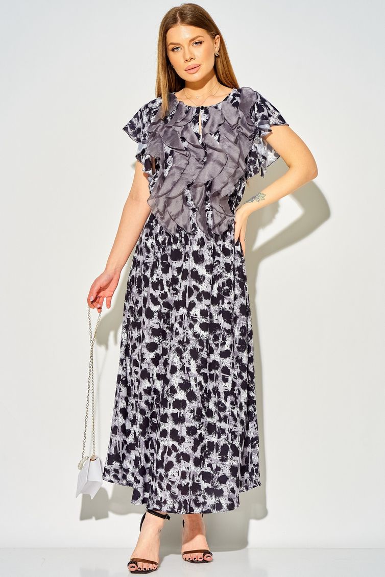 Dress LAIKONY #L-364 ottenki serogo