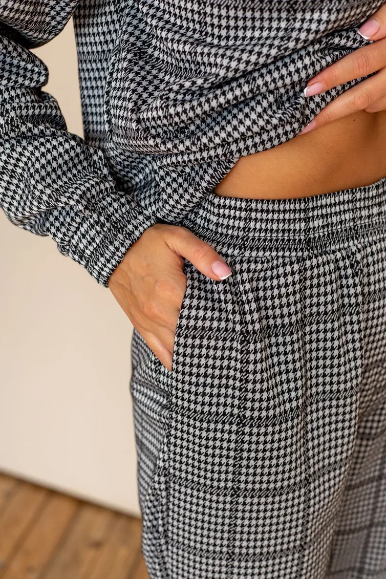 Sweatshirt TOOK A LOOK & Angelika #MK-25-26 kletka
