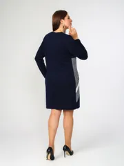 Dress BONADI #1346 t.sinij