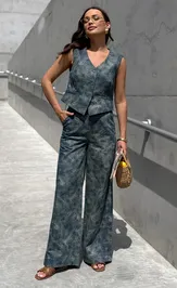 Trousers PRATA wear S037 sinij