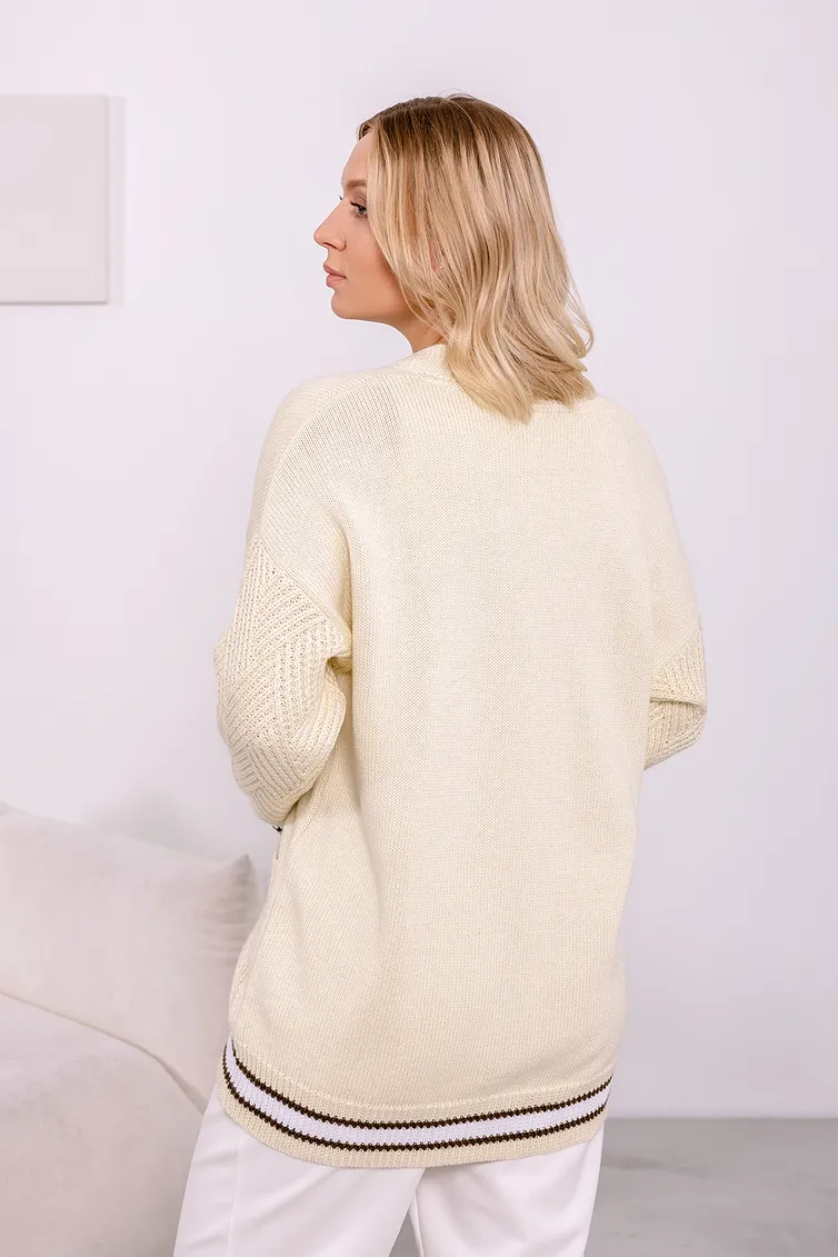 Cardigan Romgil #TZ708X molochnyj