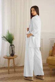 Garnitur Ladis Line #1445 belyj