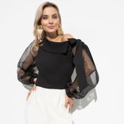 Блуза CHARUTTI арт. Стиль звезды (блэк)