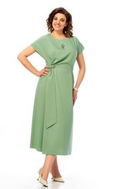 Платье Ольга Стиль С1019 полынь