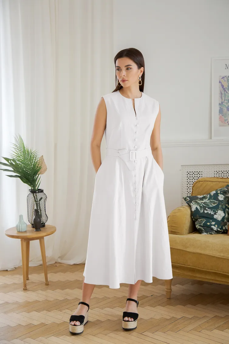 Sukienka Ladis Line #1352 bel