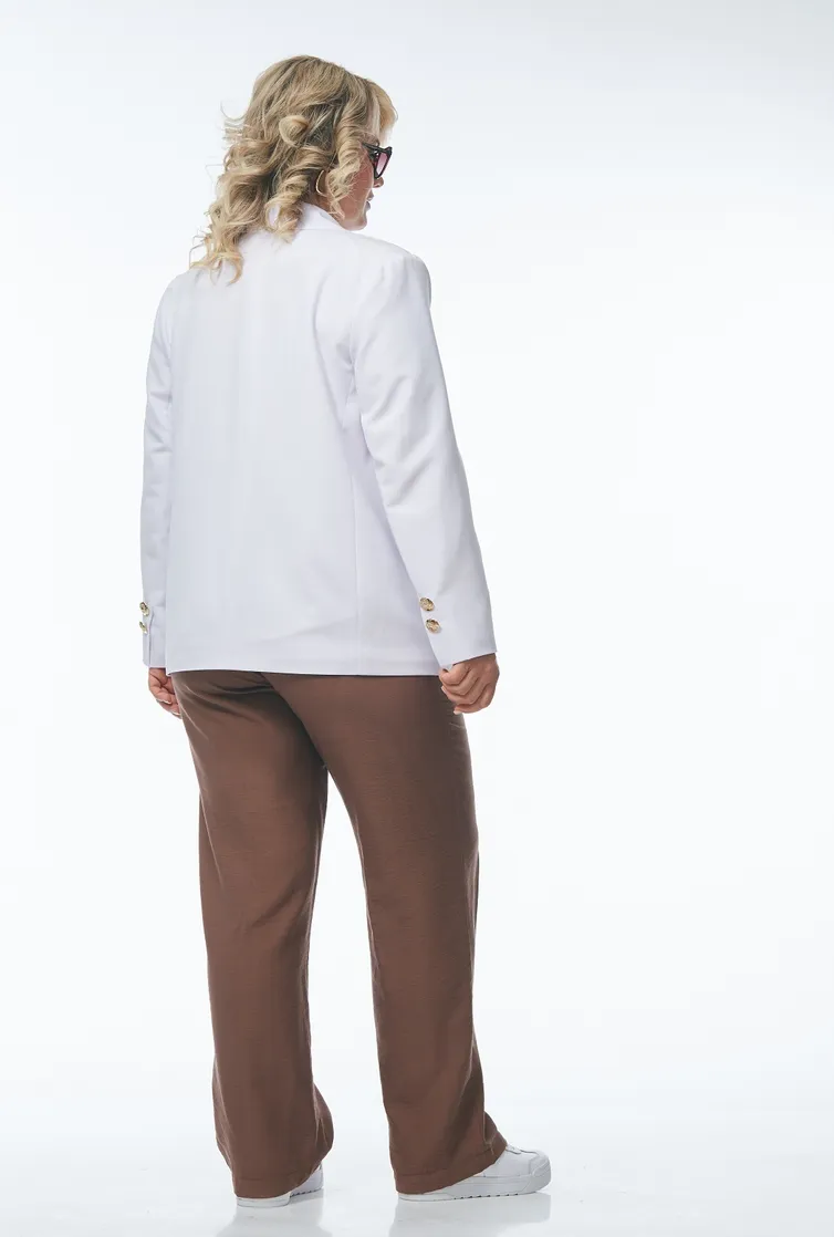 Garnitur OVERYOU #246 belyj s kapuchino