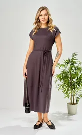 Платье Ava fashion М-199 баклажановый