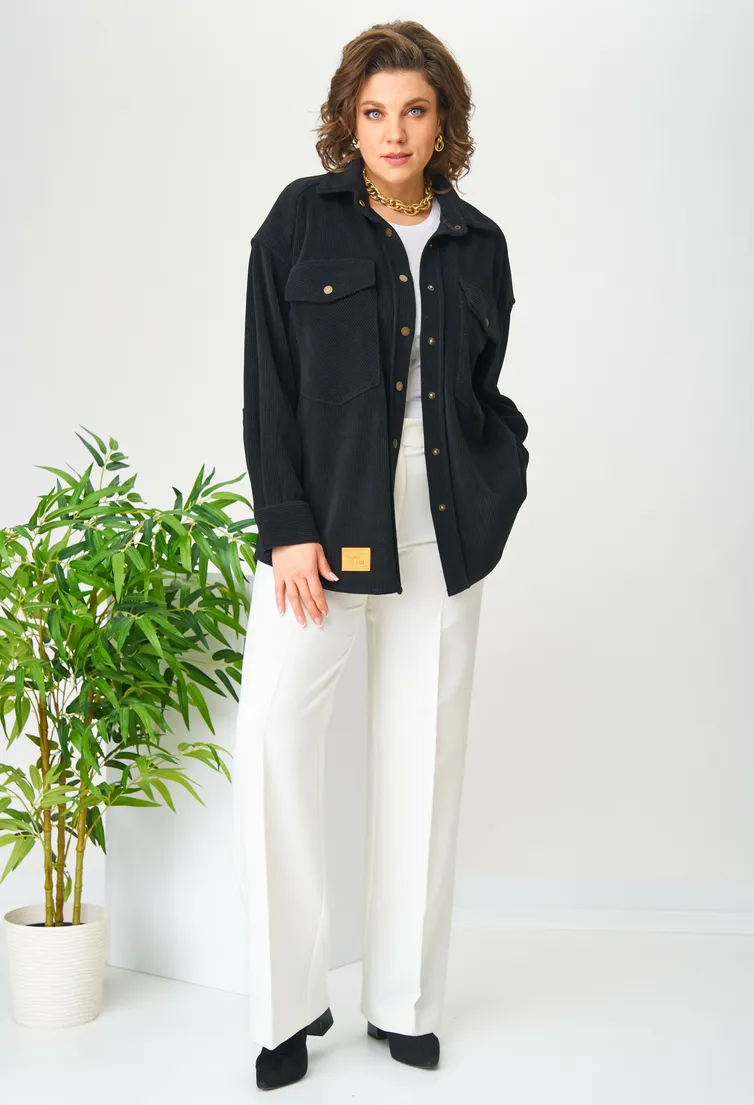 Koszula Ava fashion #M-105 chernyj