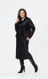 Skirt Такка плюс 24-236/3 chernyj