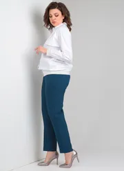 Zestaw Vilena-fashion #868 belyj+sinij grafit