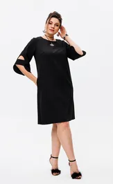 Sukienka Anelli Laurel 1447 chernyj