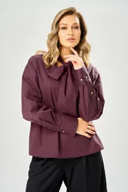 Blouse Ava fashion #M-235 bordovyj