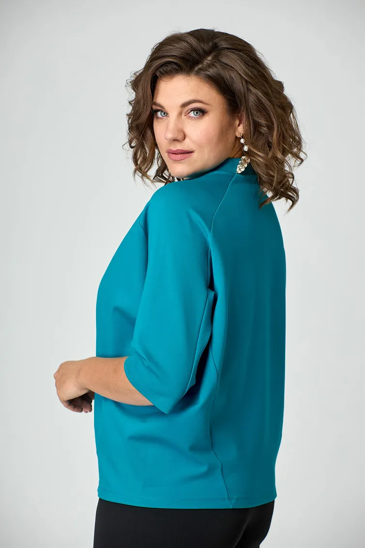 Блузки, туники Ollsy арт. 02056 бирюзовый