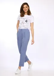 Zestaw Vilena-fashion #814 belyj+svetlyj dzhins