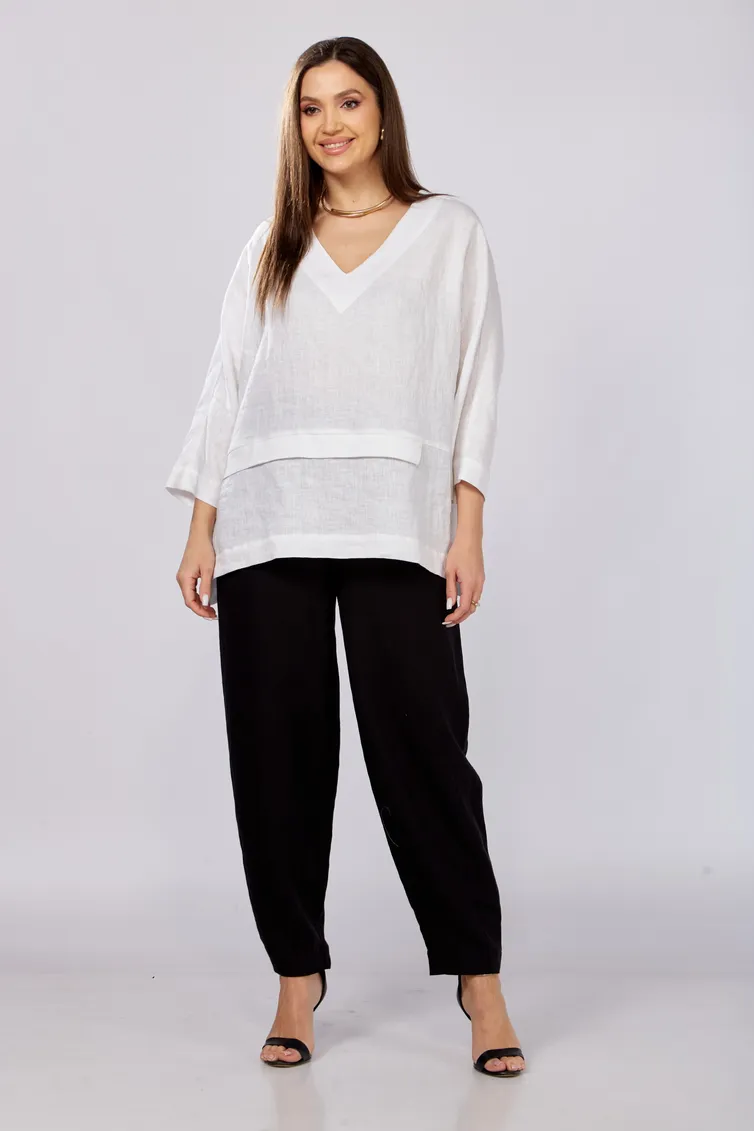 Bluzka MALI #625-057 belyj