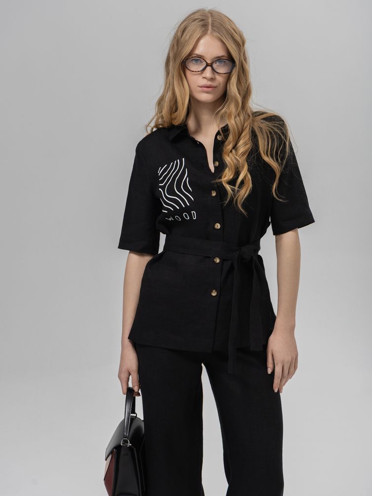 Блузка Romgil арт. РТ0150-ЛЕ4 черный