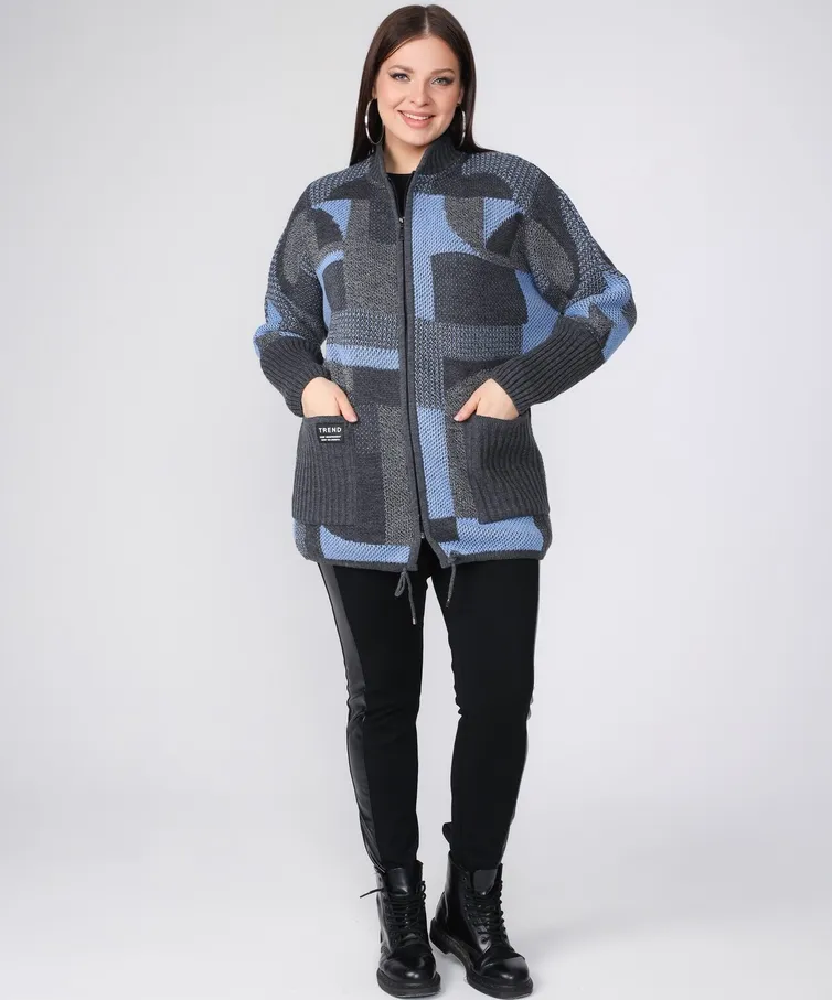Sweter BONADI #1865 goluboj