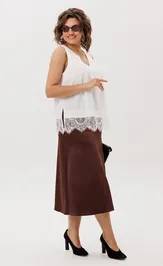 Юбка Anelli Laurel 1510 Жженная карамель
