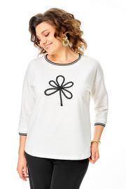 Блузки, туники Rumoda арт. 2261 дл. р. молочный-черный