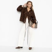 Blouse CHARUTTI #Gromche slov (shokolad)