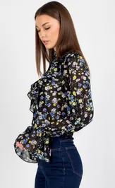 Блузка VIZAVI 744.1 цветы