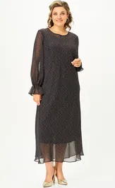 Dress SOVA 11347 korichnevyj