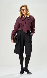 Trousers, overalls, shorts Ava fashion M-236 chernyj