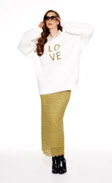Bluza Elletto Life 13064 molochno-gorchichnyj