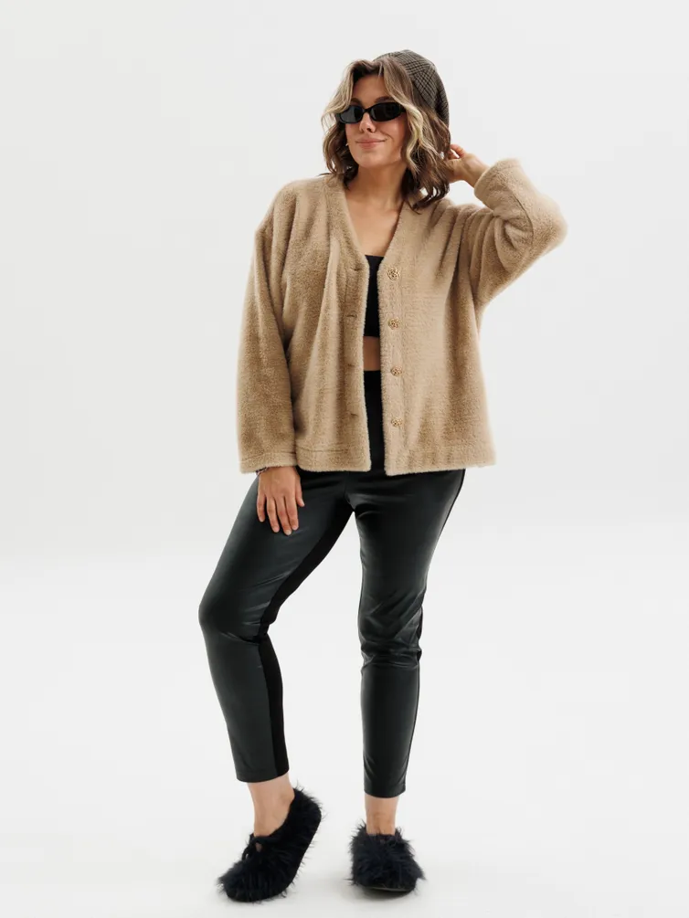 Cardigan Anelli Laurel #1661 bezhevyj pushistik