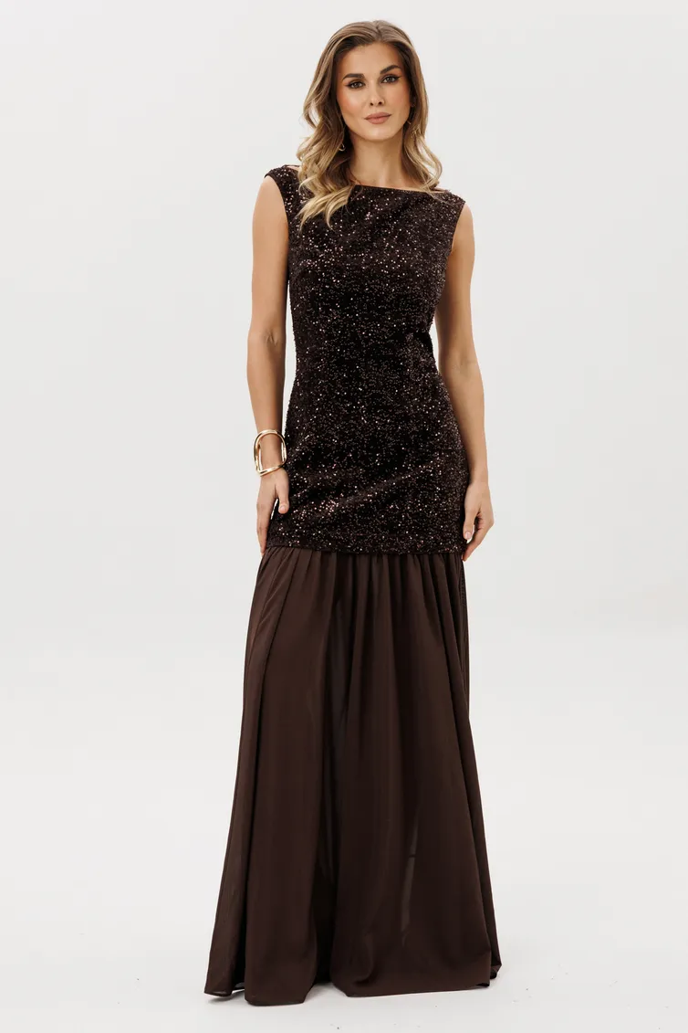 Dress EOLA #2991 shokolad