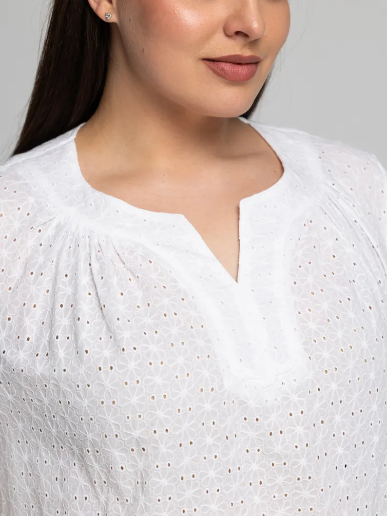 Blouse Avila #0858 chistyj belyj