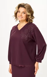 Garnitur Vilena-fashion 1169 burgundi
