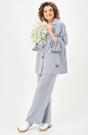Garnitur BelElStyle #884-333/601-308 golubaya poloska