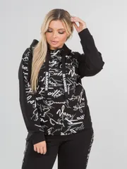 Bluza Z Kapturem NOVITA #1364 chernyj