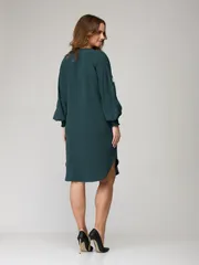 Sukienka SandyNA #130118 sero-zelenyj