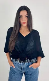 Джемпер Полесье С1876-20 1С1116-Д43 черный+черный 158