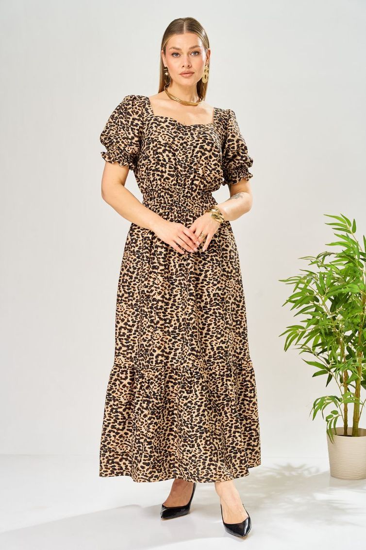 Платье Ava fashion арт. М-197 леопардовый