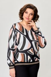Blouse nika.pl #0401602 M&M-16 korichnevyj