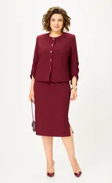 Garnitur Vilena-fashion 1126 burgundi
