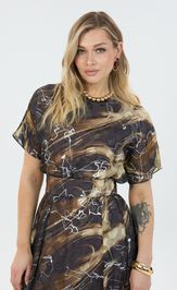 Dress LM M 0076 korichnevyj