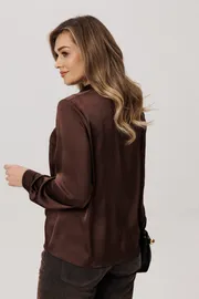 Blouse Anelli Laurel #1663 rubashka gorkij shokolad