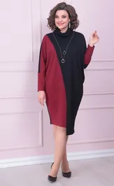 Sukienka Ладис Лайн 1519 vishnya+chernyj