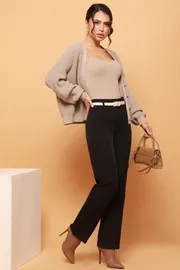 Брюки DS Trend арт. Бр-0208-0300-02 (классические черные с ремнем)