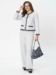 Garnitur Vilena-fashion #1047 svetlo-seryj