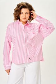 Блузка Michel Chic арт. 798 полоска розовая