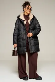 Coat Beautiful & Free #8010 chernyj