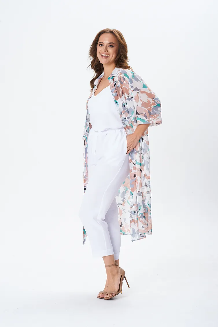 Zestaw TVIN #7857 biryuza+bezh print
