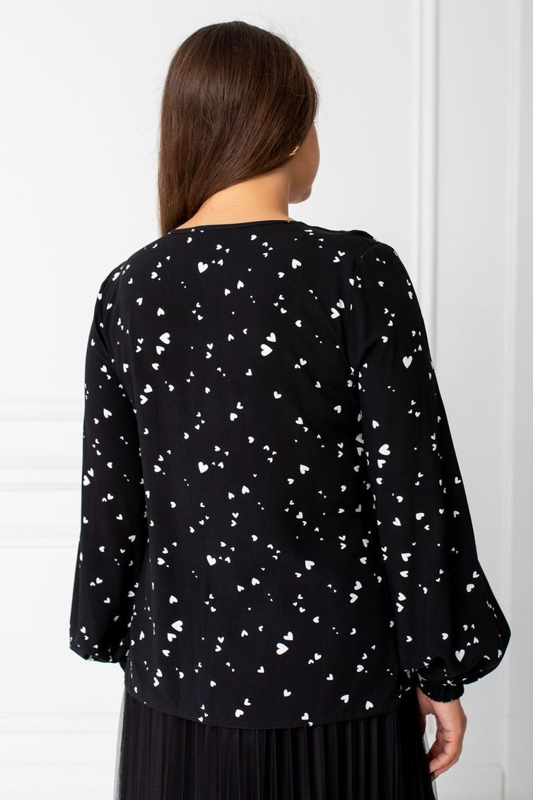 Blouse TOOK A LOOK & Angelika #TB-93 belye serdechki