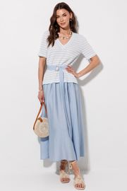 Платье Люше арт. 4378 голубой